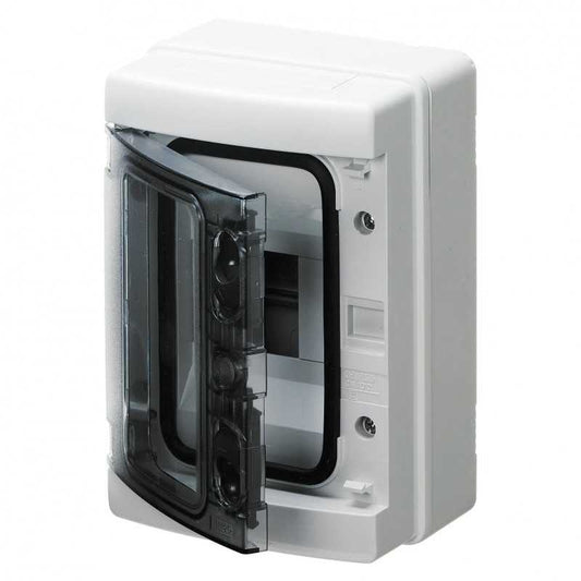 Gewiss Centralino da parete IP65 Porta Trasparente 4 Moduli GW40101
