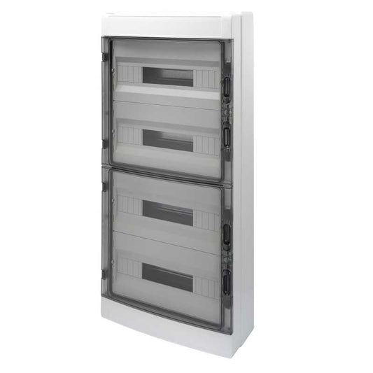 Centralino Gewiss da parete IP65 Porta Trasparente 72 Moduli GW40109
