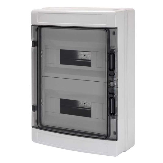 Gewiss Centralino da parete Porta IP65 Trasparente 24 Moduli GW40104