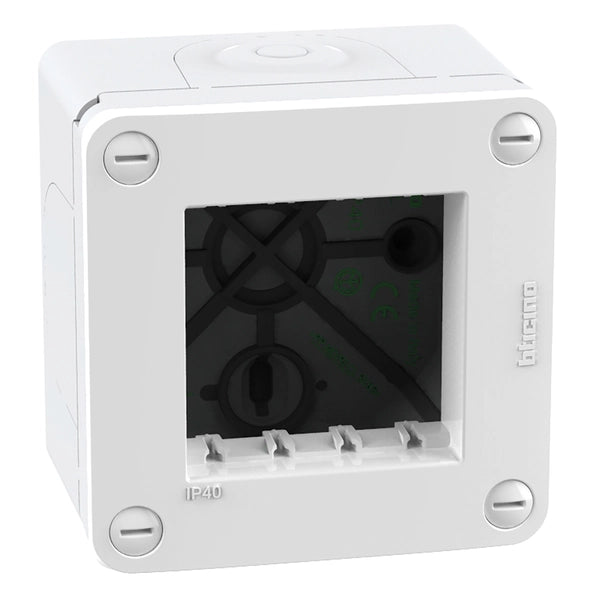 Contenitore da parete BTicino MatixGo ip40 2 moduli bianco idrogo s28402wf - Elettrohub.it
