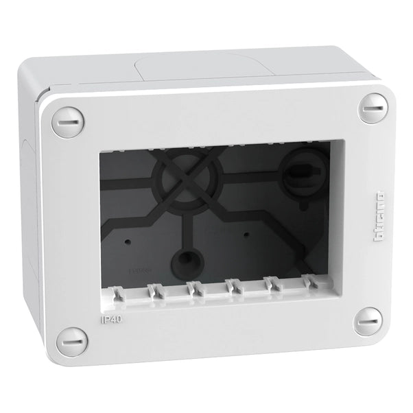 Contenitore da parete BTicino MatixGo ip40 3 moduli bianco idrogo s28403wf - Elettrohub.it