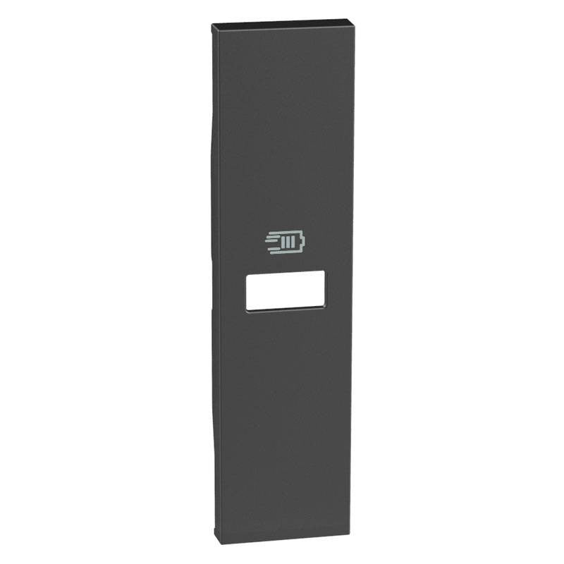 Cover caricatore USB tipo a - c living now - 1 modulo - nero - KG11C