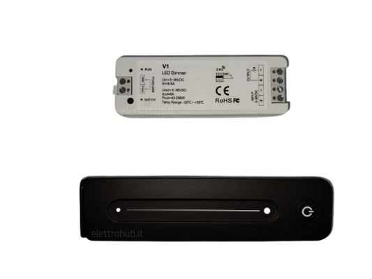 Kit Controller Dimmer a 4 Zone per Strisce LED con Telecomando e Connessione Pulsante Cablato