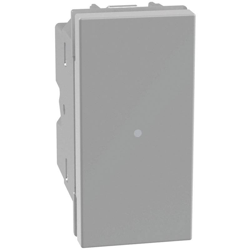 Deviatore assiale BTicino MatixGo 1P 10 AX – 250Vac - illuminabile  grigio JG4053 - Elettrohub.it