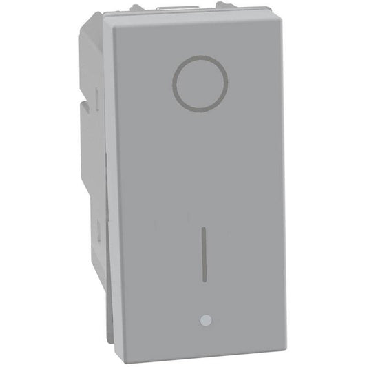 Interruttore 2p 16a BTicino MatixGo grigio - bipolare - JG4002