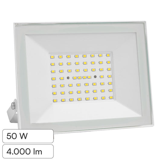 Faro LED 50W V-TAC SMD IP65 bianco - Disponibile Luce: Fredda 6500K - Elettrohub.it