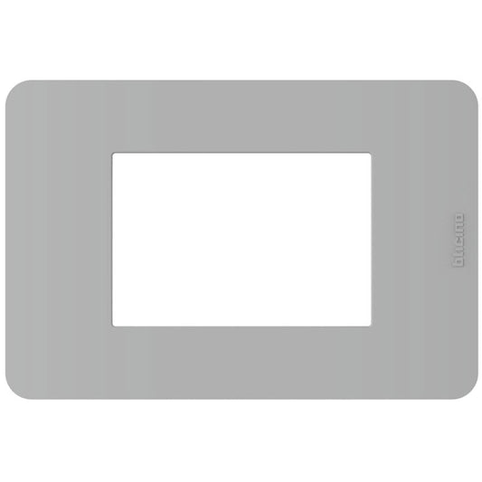 Placca BTicino MatixGo go 3 moduli grigio JA4803JG - Elettrohub.it