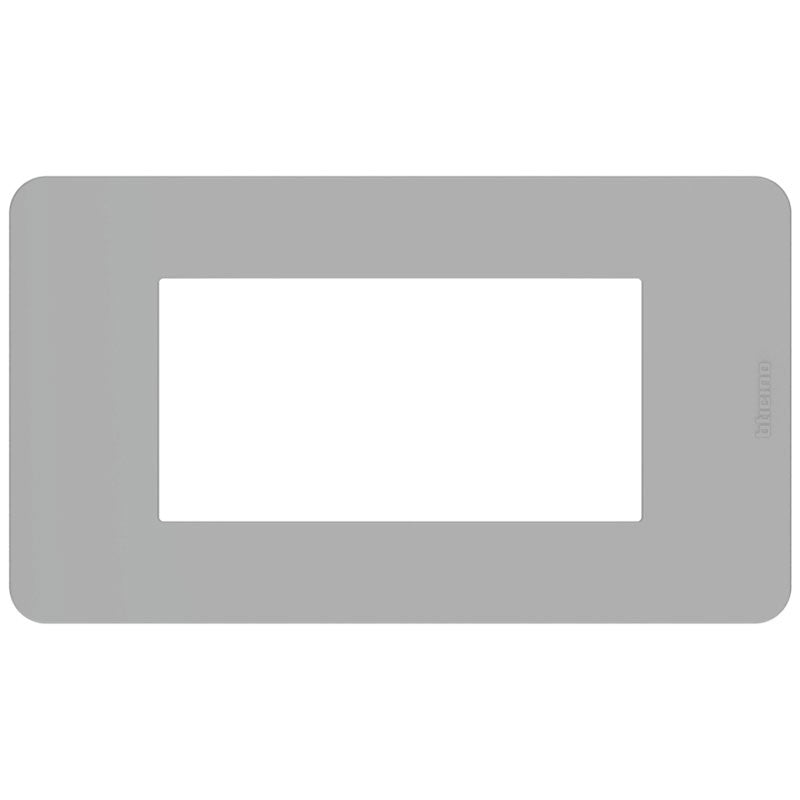 Placca BTicino MatixGo go 4 moduli grigio JA4804JG - Elettrohub.it