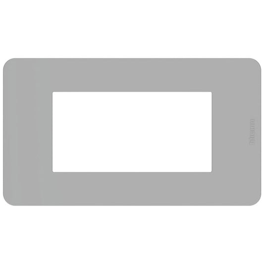 Placca BTicino MatixGo go 4 moduli grigio JA4804JG - Elettrohub.it