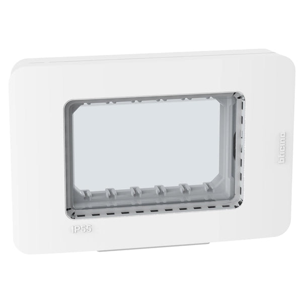 Placca autoportante BTicino MatixGo 3 moduli ip55 colore bianco 28603W - Elettrohub.it