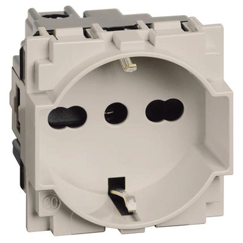 Presa universale bticino living now 10/16a color sabbia KM4140A16