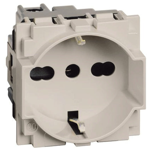 Presa universale bticino living now 10/16a color sabbia KM4140A16