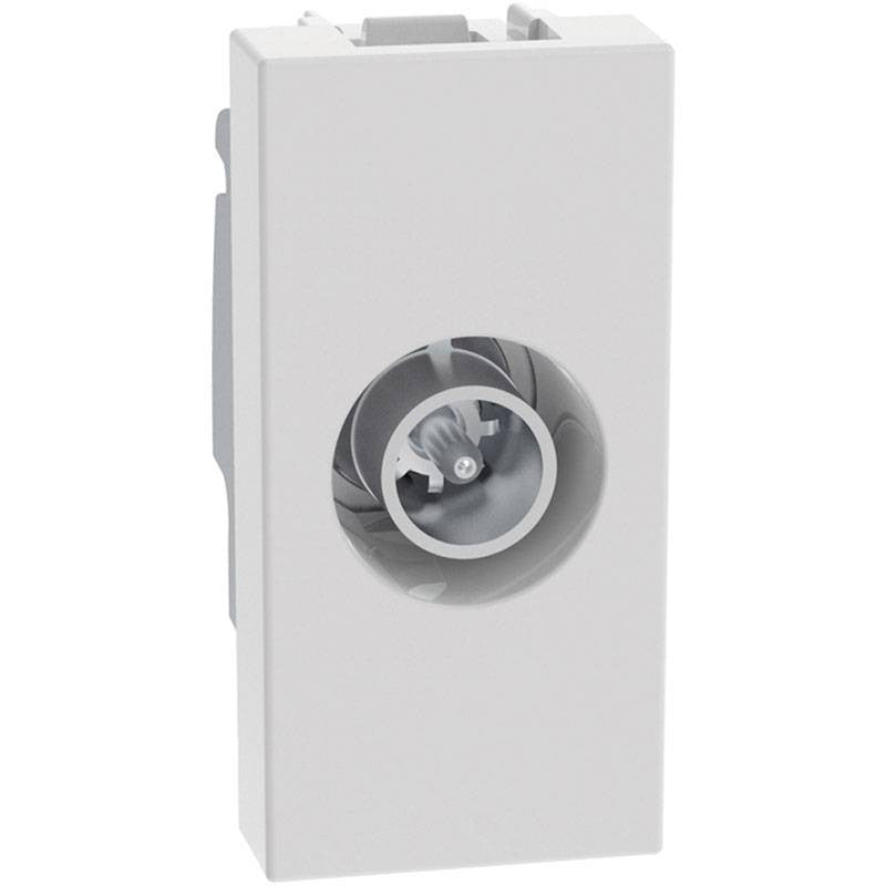 Presa tv coassiale BTicino MatixGo bianco terminale JW4202P10