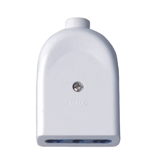 Presa Singola 10/16A 2P+T con Uscita Cavo Dritta Colore Bianco