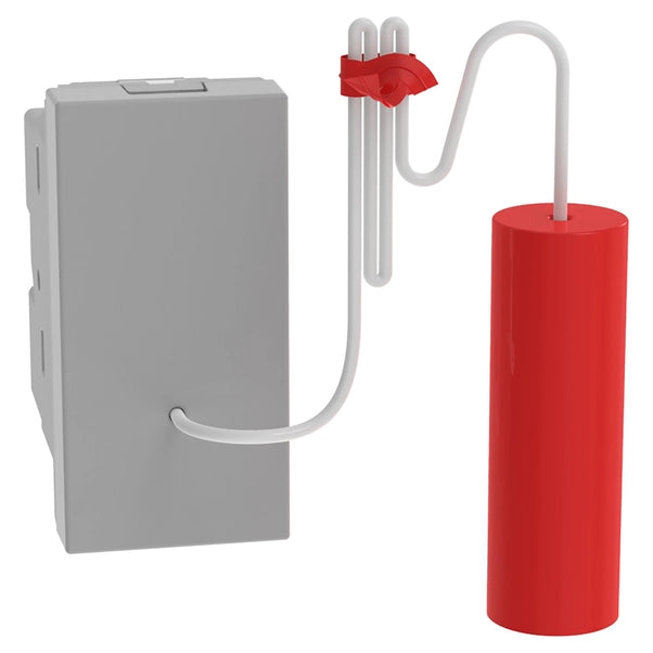 Pulsante a tirante BTicino MatixGo grigio 1p JG4033