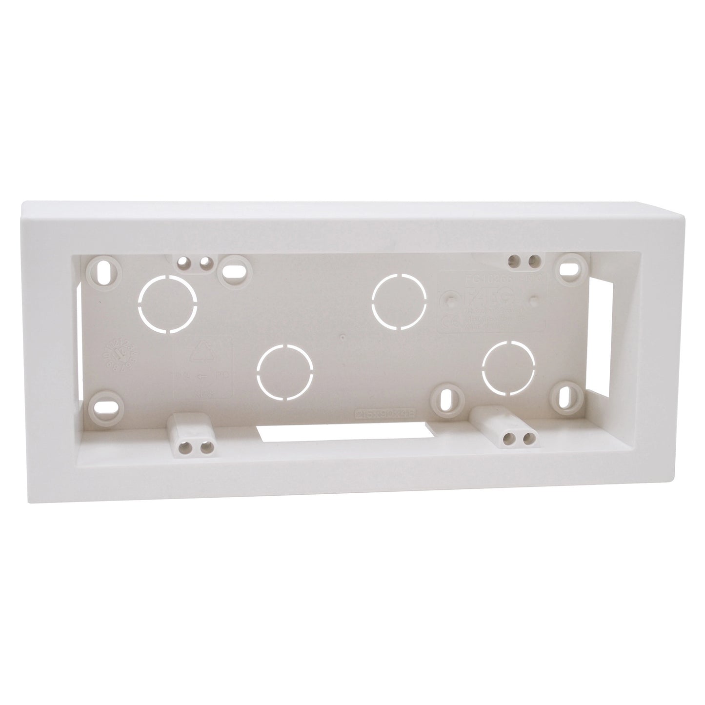 Scatola da parete sartel monoblocco 6 posti colore bianco