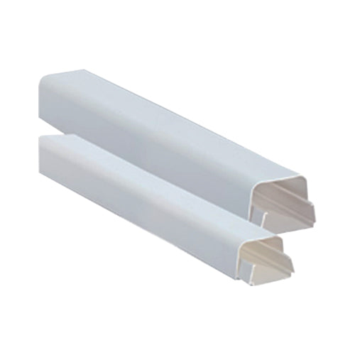 Canalina in pvc autoestinguente di colore bianco RAL 9010 in barra da Mt.2