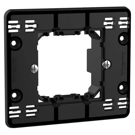 Supporto BTicino MatixGo 2 moduli con graffette per scatola tonda J4702G - Elettrohub.it