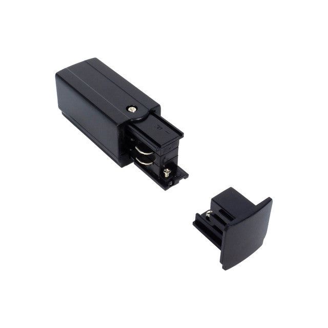 Kit Connettore di Alimentazione DX e Tappo Terminale Trifase, Nero